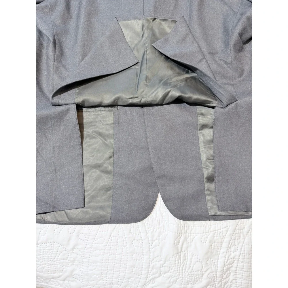 Ermenegildo Zegna Gray Suit‎ Jacket Blazer Menswear Made in Switzerland 44